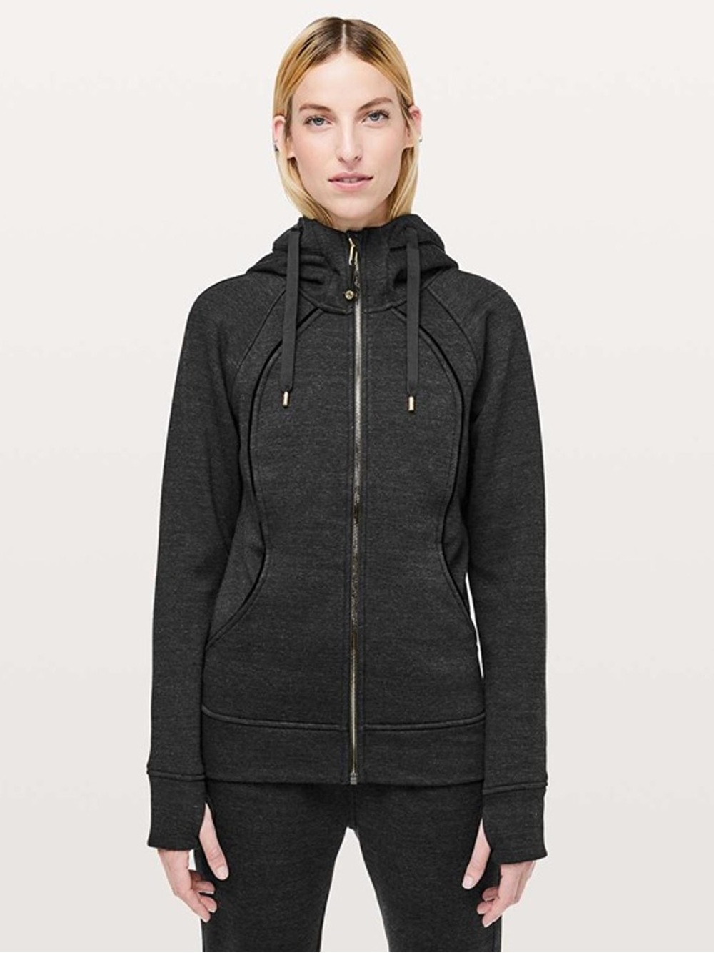 Lululemon Charcoal Full-Zip Hoodie